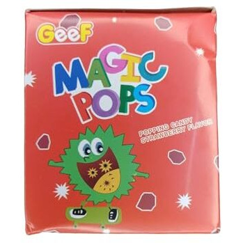 Magic Pops Popping Unique Candy Box 200Gm (Strawberry Flavor)