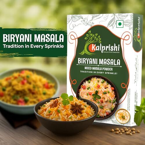Kalprishi Spicy Flavour Biryani Mixed Masala Powder 100G | Biryani Masala With Natural Oils | Rich Aroma & Flavour | Spicy Biryani Masala For Veg & Non-Veg | Kalprishi Biryani Masala Powder | Restaurant Style Biryani Spice Mix