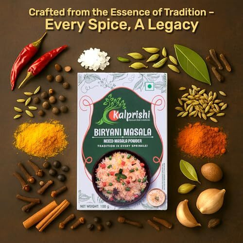 Kalprishi Spicy Flavour Biryani Mixed Masala Powder 100G | Biryani Masala With Natural Oils | Rich Aroma & Flavour | Spicy Biryani Masala For Veg & Non-Veg | Kalprishi Biryani Masala Powder | Restaurant Style Biryani Spice Mix