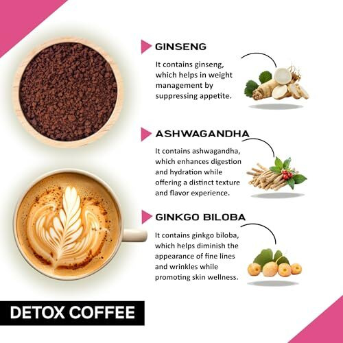 Coffeecurry Detox Coffee - (65 Grams, 1 Month Pack) Helps With Body Detox, And Liver Cleansing | Instant Premium Arabica Coffee