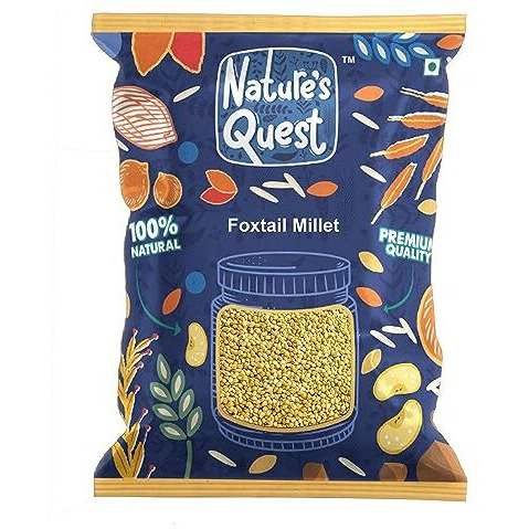 Nature's Quest Foxtail Millet - (Kaon/Kang/Kangni/Kakum/Navani/Korralu/Korra/Thinai/Navane/Tenai/Kanghu) | Native Low Gi Millet Rice | High Protein - 9000 Gms