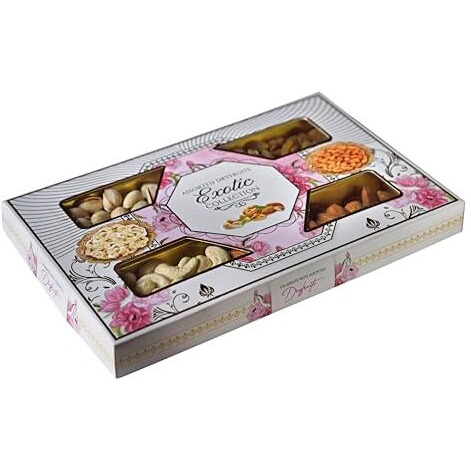 Naturevit Dry Fruits Gift Pack, 200Gm (Cashew, Almond, Pistachios And Raisins) | Diwali Gift Pack For Family, Friends, Corporate Office Gifts Combo (50 Grams - Each Item)