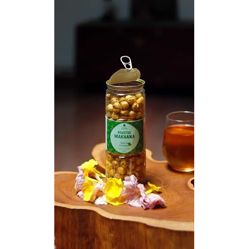Suru Roasted Makhana Foxnuts, Zingy Pudina Flavour, Olive Oil Roasted, 90G Each (Pack Of 2)