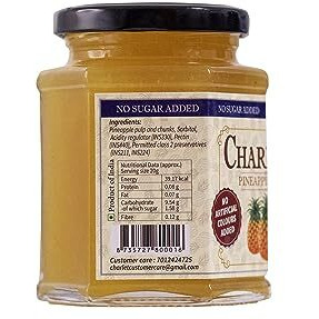 Charlotte Pineapple Spread 300G | Diabetic Friendly| Diet Jam | Jam | Preserve | No Added Sugar| No Artificial Colours Added| No Artificial Flavours Added
