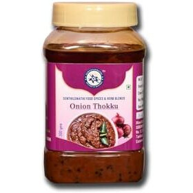 Senthilswathi Food Spices & Herb Blends Onion Thokku-300 G Rice Mix Very Tasty Home Made With Pure Gingelly Oil Chettinadu Specil No Preservatives