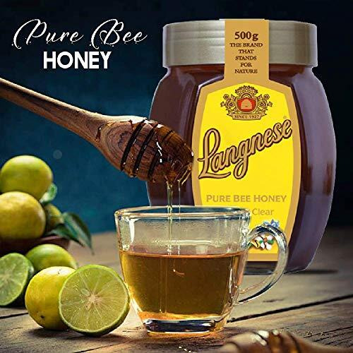 Langnese 100% Natural Golden Clear Pure Bee Honey With Rich And Smooth 500Gm Jar (Imported)