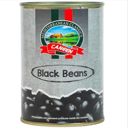 Caneen Black Beans | High Protein, Non-Gmo, Vegan-Friendly, Fiber Rich Food | Black Soybean -Perfect For Soups, Salads And Cooking (400G Pack Of 1)