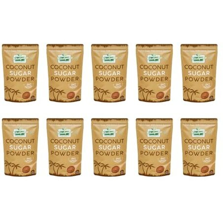 Sehatpal Natural Coconut Sugar Powder 1Kg | 100% Natural Sweetner (Pack Of 10 (1Kg))