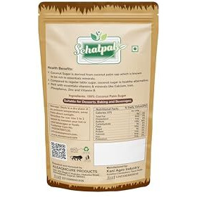 Sehatpal Natural Coconut Sugar Powder 1Kg | 100% Natural Sweetner (Pack Of 10 (1Kg))