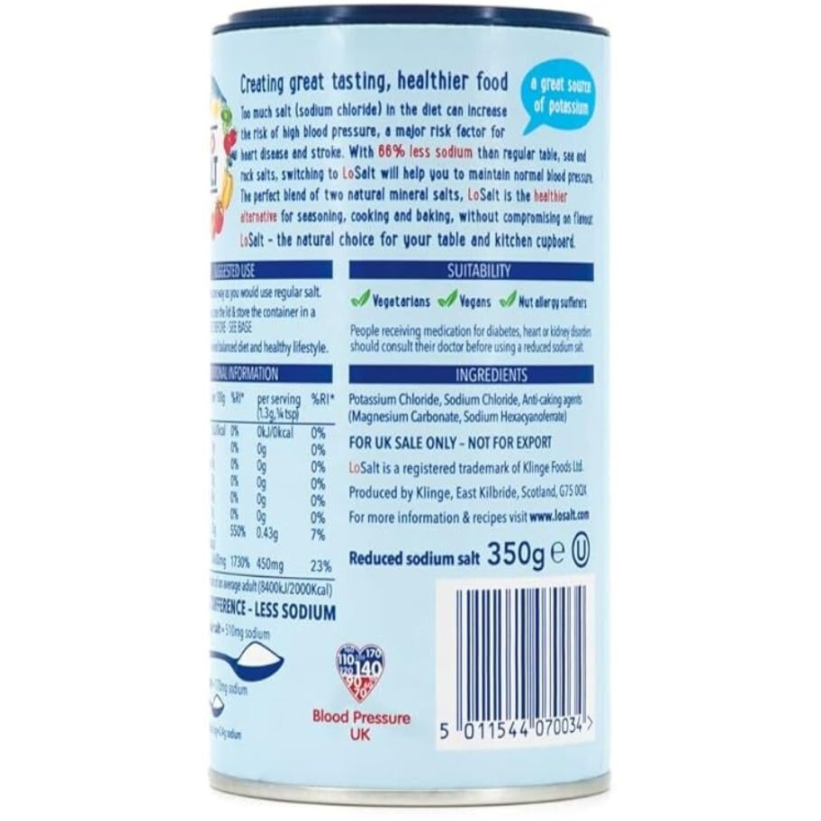 Lo Salt Original 66% Less Sodium Taste And Texture Of Regular Everyday Cooking, Baking, Salt 350Gm