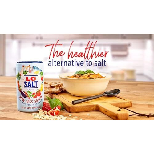 Lo Salt Original 66% Less Sodium Taste And Texture Of Regular Everyday Cooking, Baking, Salt 350Gm