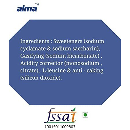 Alma Zero Sugar Tablets 650 Natural Sweetener Without Sugar, Zero Sugar