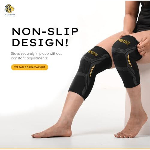 Pro365 Premium Gym Knee Cap, Advanced Knee Pain Relief Brace, Supportive Knee Guard, Stretchable Knee Pad And Protective Knee Band For Men & Women- Xl