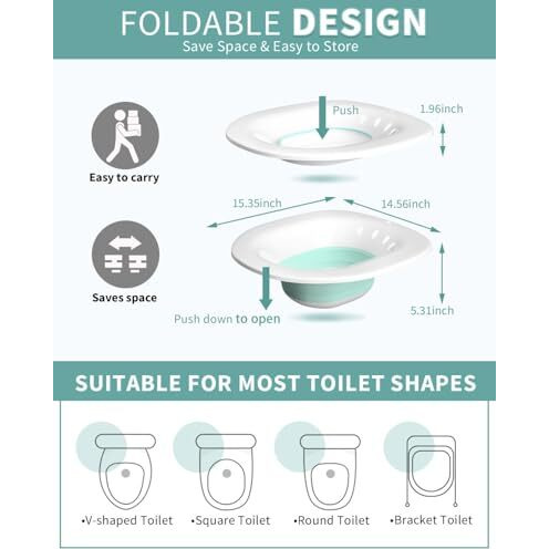 Ayidarom Sitz Bath Tub For Adult, Sitz Bath Tub, Portable Bath Tub For Adults, Piles, Postpartum Essentials (Green)
