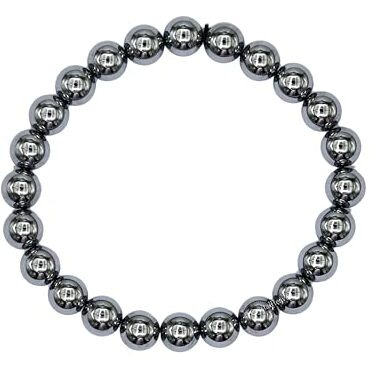 Certified Terahertz Stone Bracelet For Women Men With Healing Crystal And Reiki Stone - Beautiful Gemstone Beaded Bracelet For Balance, Harmony & Positive Energy