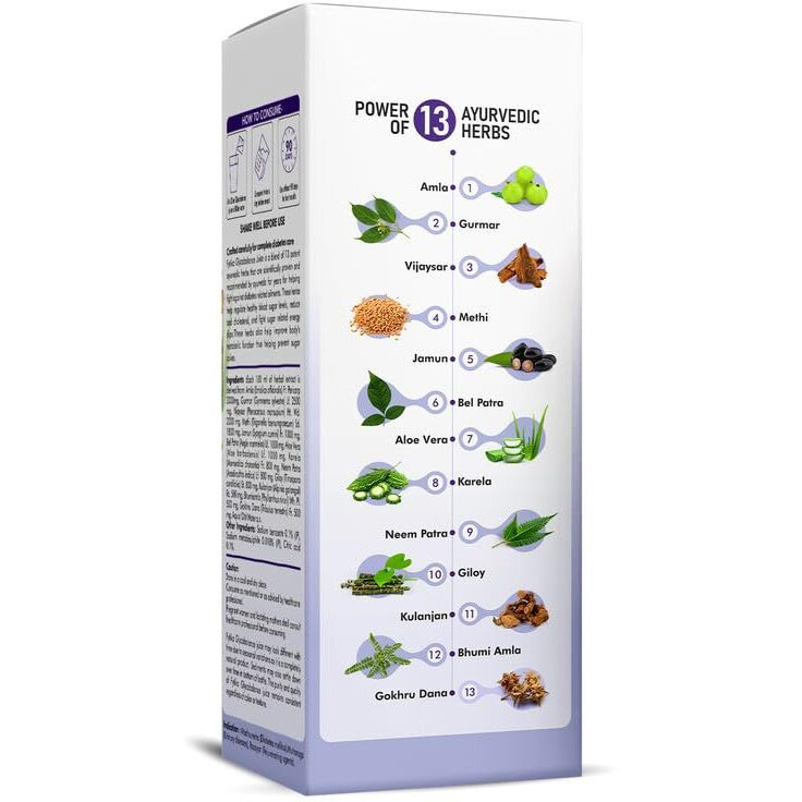 Fytika Glycobalance Juice  1L | Blend Of 13 Ayurvedic Herbs | Amla, Guduchi, Methi, Neem, Karela, Jamun | 100% Ayurvedic Herbal Juice For Men & Women (Pack Of 3)