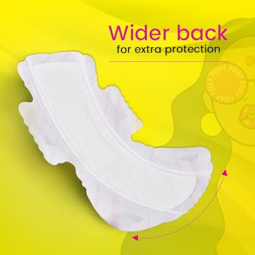 Pinq Polka Sanitary Pads For Women|40 Pads Xl 300Mm|Premium Ultra Thin Heavy Flow|Wider Back With 5 Way Sticking|Organic Cotton Soft Rash Free|Biodegradable Diposable Bags|Toxin Free|No Wetness