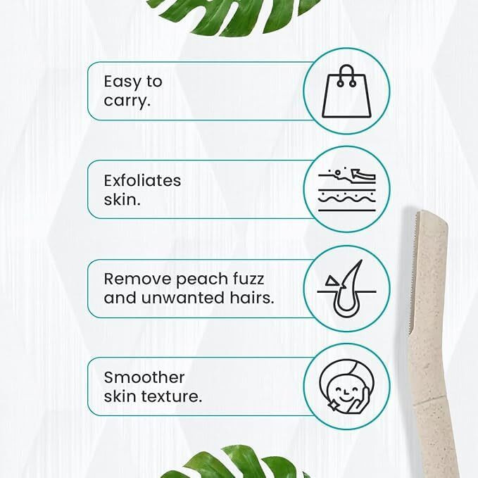 Femisafe Women's Facial Razor & Valoisa Aloevera Gel | Easy, Safe & Painless Hair Removal | For Facial Hair & Bikini Area | Soothes Body & Moisturizes Skin After Shave (Pack Of 2 Razors+Aloe Gel)