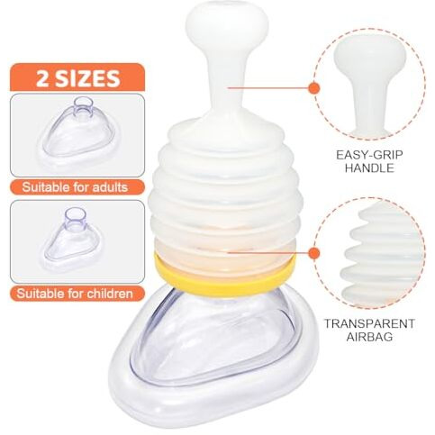 Hannea Anti Choking Device, Choking Rescue Device For Kids And Adults, Portable Airway Suction Device, Airway Suction Device For Home & Travel First Aid Kit