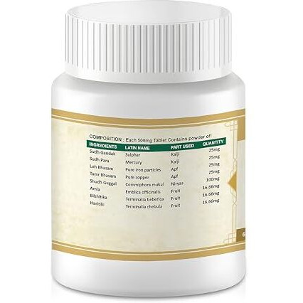 Jeena Sikho Shir Shool Har Vati Tablets | Ayurvedic Headache Relief | Naturally Blended With Amalki, Haritaki, And Shudh Para | Herbal Multivitamin To Soothe Headache, 1 Count, 60 Capsules