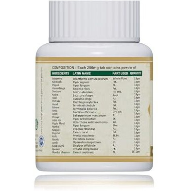 Jeena Sikho Yakrit Shoth Har Vati/Liver Care Tablets|Herbal Supplements For Liver Detox|Naturally Blended With Punarnava, Mandur Bhasma, And Hadli, 1 Count, 60 Capsules