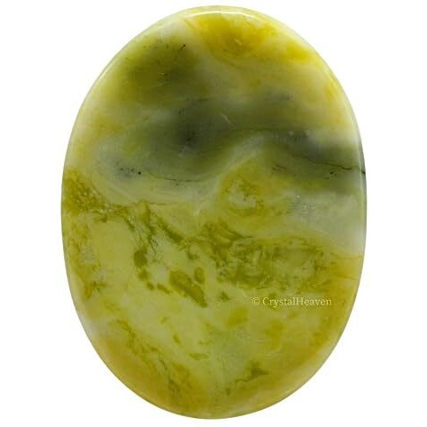 Certified Serpentine Crystal Thumb Worry Pebbles Stones For Anxiety Stress Relief Massage - Aaa Grade Original Healing Gemstone Agate Rubbing Stone For Yoga Meditation Spiritual Reiki Feng Shui