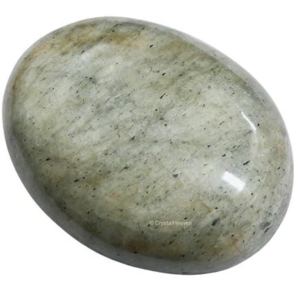 Crystal Heaven Certified Chrysoberyl Cats Eye Palm Pebbles Stones For Anxiety Stress Relief Massage- Aaa Grade Original Healing Gemstone Agate Palm Stone For Yoga Meditation Spiritual Reiki Feng Shui