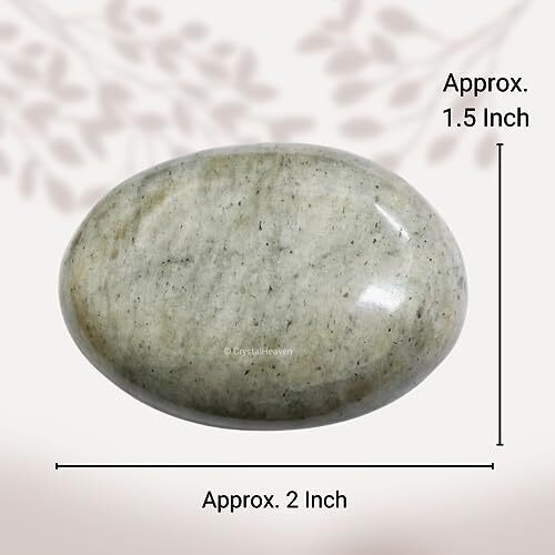 Crystal Heaven Certified Chrysoberyl Cats Eye Palm Pebbles Stones For Anxiety Stress Relief Massage- Aaa Grade Original Healing Gemstone Agate Palm Stone For Yoga Meditation Spiritual Reiki Feng Shui