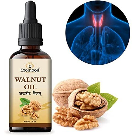 Exomoon The Original Thyroid Walnut Oil, 30Ml - Cold Pressed, Pure & Natural - For Massage And Aromatherapy (Pack Of 1)
