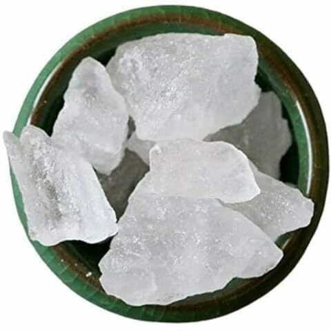 Evincing Alum Stone | Fitkari | Phitkari | White Crystal Stones For Men Women Face, Body & Skin Care, Water Purification, Vastu (100% Pure & Natural) (450 Gm)