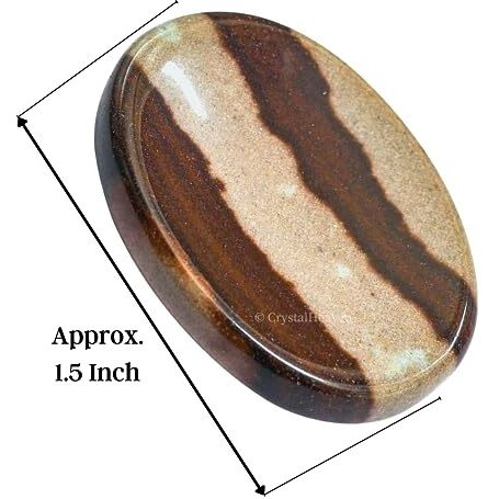 Certified Shiva Lingam Narmada Crystal Thumb Worry Pebbles Stones For Anxiety Stress Relief Massage - Aaa Grade Original Healing Gemstone Agate Rubbing Stone For Yoga Meditation Spiritual Reiki Feng Shui