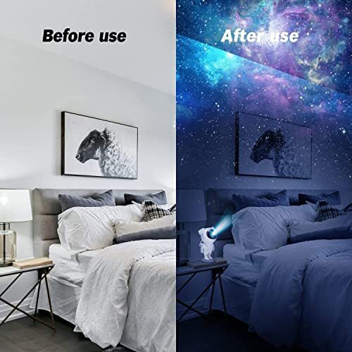 One94Store Astronaut Galaxy Projector Night Light  360 Rotating Nebula Star Projector With Remote Control, Timer & Adjustable Head  Led Space Lamp For Kids Bedroom, Gaming Room, Home & Party Dcor