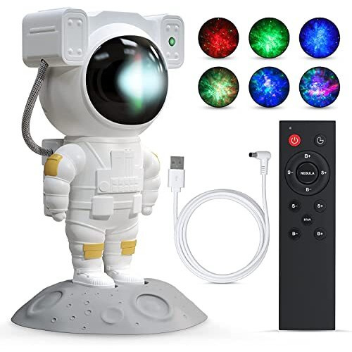 One94Store Astronaut Galaxy Projector Night Light  360 Rotating Nebula Star Projector With Remote Control, Timer & Adjustable Head  Led Space Lamp For Kids Bedroom, Gaming Room, Home & Party Dcor