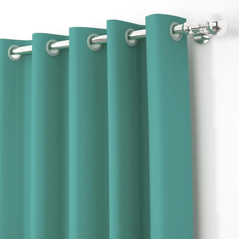Story@Home Customisable Blackout Curtains 4 To 9 Feet Long Room Darkening, Noise Reducing, Window,Door, Long Opaque Door Curtain Plain,Mint Green, 100% Opacity