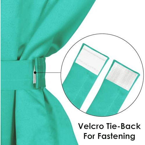 Story@Home Blackout Semi Long Door Curtains 8 Feet Set Of 2, Solid Print | 71% Room Darkening, Thermal Insulated Curtains | Curtain For Living Room, (116 X 242 Cm, Mint Green) | Perfect For Home Decor