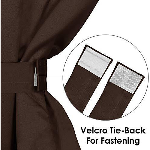 Story@Home Blackout Door Curtains 7 Feet Set Of 2 | Plain Design | 97% Room Darkening | Thermal Insulated Curtains | Curtain For Living Room | (116 X 215 Cm, Dark Brown) | Perfect For Home Decor