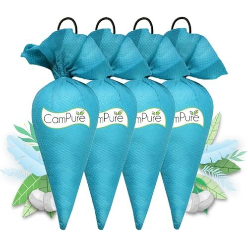 Campure Mangalam Camphor Cone (Original) Pack Of 4-100% Organic | Air Freshener For Car, Wardrobe, Office Cabin's, Drawers, Travel Bag & Bathroom, Granule, 4 Counts