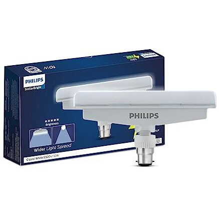 Philips Stellar Bright 10W B22 Emergency Led T-Bulb,Emergency Lights For Home,Cool Daylight, Pack Of 5