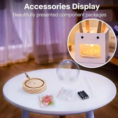Desidiya Romantic Tulip Night Light | Battery Powered For Home Decor, Soft Pink Glow, Ideal Gift For Loved Ones, 9 Diy Tulip Flowers | Gifts For Woman | Valentine Gift