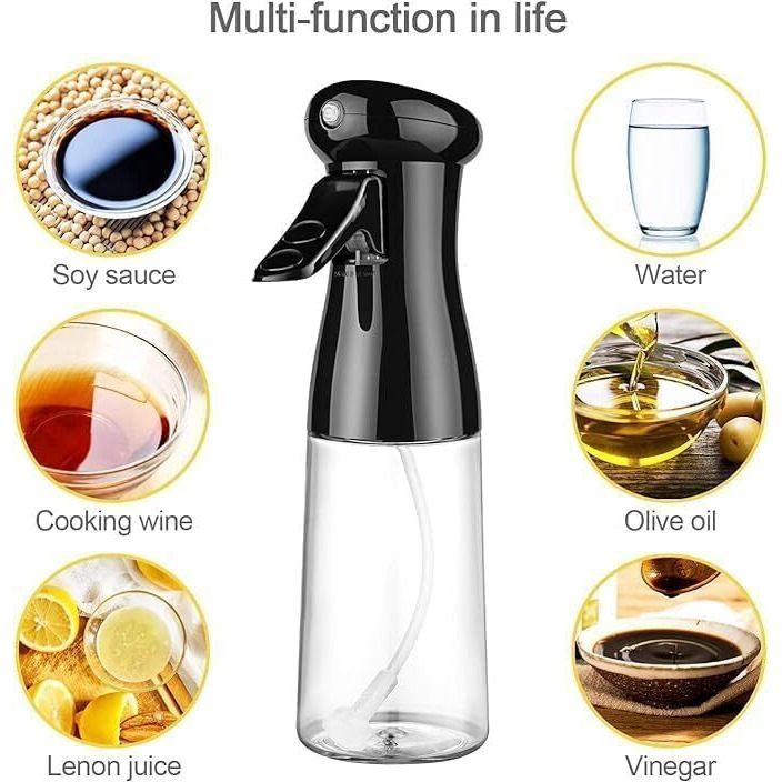 Vasukie 2-In-1 Olive Oil Sprayer And Dispenser Bottle For Kitchen | 500Ml Glass Oil Bottle With Premium Nozzle | Cooking Oil Sprayer For Healthy Cooking And Salad Making (Spray Bottle)