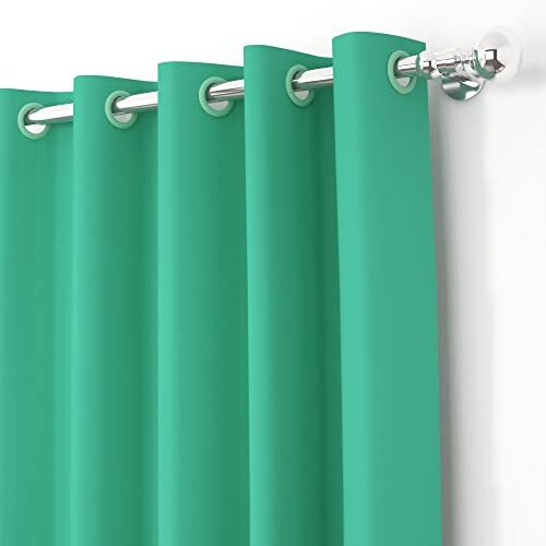 Story@Home Blackout Long Door Curtains 9 Feet Set Of 2 | Plain Printed | 75% Room Darkening | Thermal Insulated Curtains | Curtain For Living Room | (116 X 275 Cm, Teal) | Perfect For Home Decor