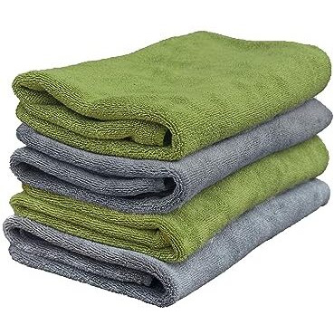 Yellow Weaves Super Soft Microfiber Hand Towels, Gym & Workout Towels 400 Gsm, Multicolour 6, Set Of 4