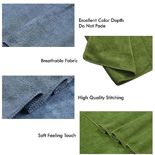 Yellow Weaves Super Soft Microfiber Hand Towels, Gym & Workout Towels 400 Gsm, Multicolour 6, Set Of 4