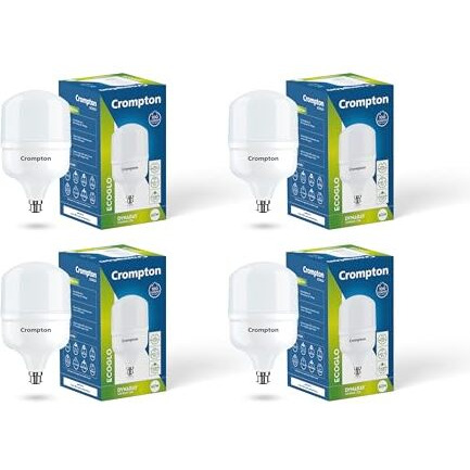 Crompton Led60Dfcdlpro-2 Base B22 60-Watt Led Bulb Combo (Pack Of 4, Cool Day Light)