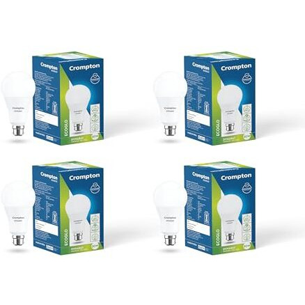 Crompton 20 W Standard B22 Led Bulb (White) Pack Of 4