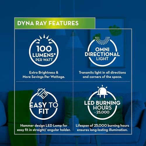 Crompton B22 Led Lamp (Cool Day Light, 40W) (Pack Of 4)