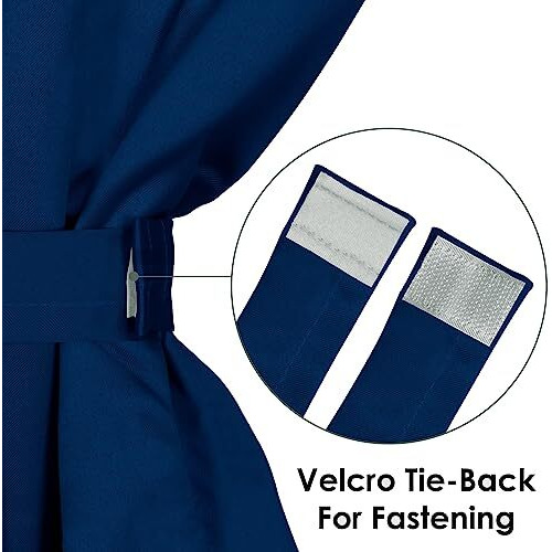 Story@Home Blackout Semi Long Door Curtains 8 Feet Set Of 1 | Solid Print | 95% Room Darkening, Thermal Insulated Curtains | Curtain For Living Room, (116 X 242 Cm, Navy Blue) | Perfect For Home Decor