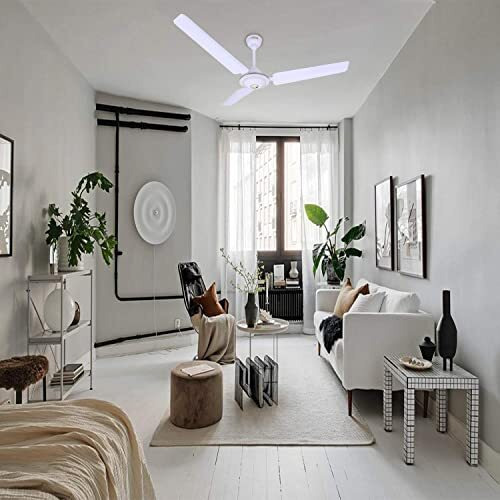 Activa 1200Mm Ceiling Fan, 390 Rpm High Speed Air Delivery, Anti Dust Coating, Apsra Ceiling Fan With 2 Years Warranty - White