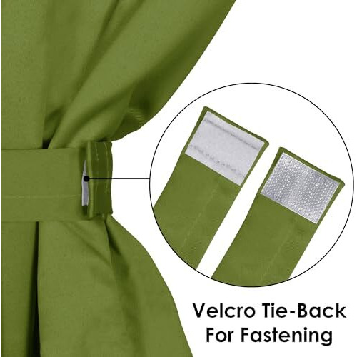 Story@Home Blackout Semi Long Door Curtains 8 Feet Set Of 2 | Solid Print | 71% Room Darkening | Thermal Insulated Curtains | Curtain For Living Room | (116 X 242 Cm, Green) | Perfect For Home Decor