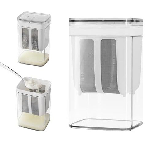 E-Cosmos Multipurpose Greek Yogurt & Curd Maker Hung Curd - 1100Ml | Durable, Bpa-Free | Easy Homemade Yogurt & Cheese (Yogurt Maker)